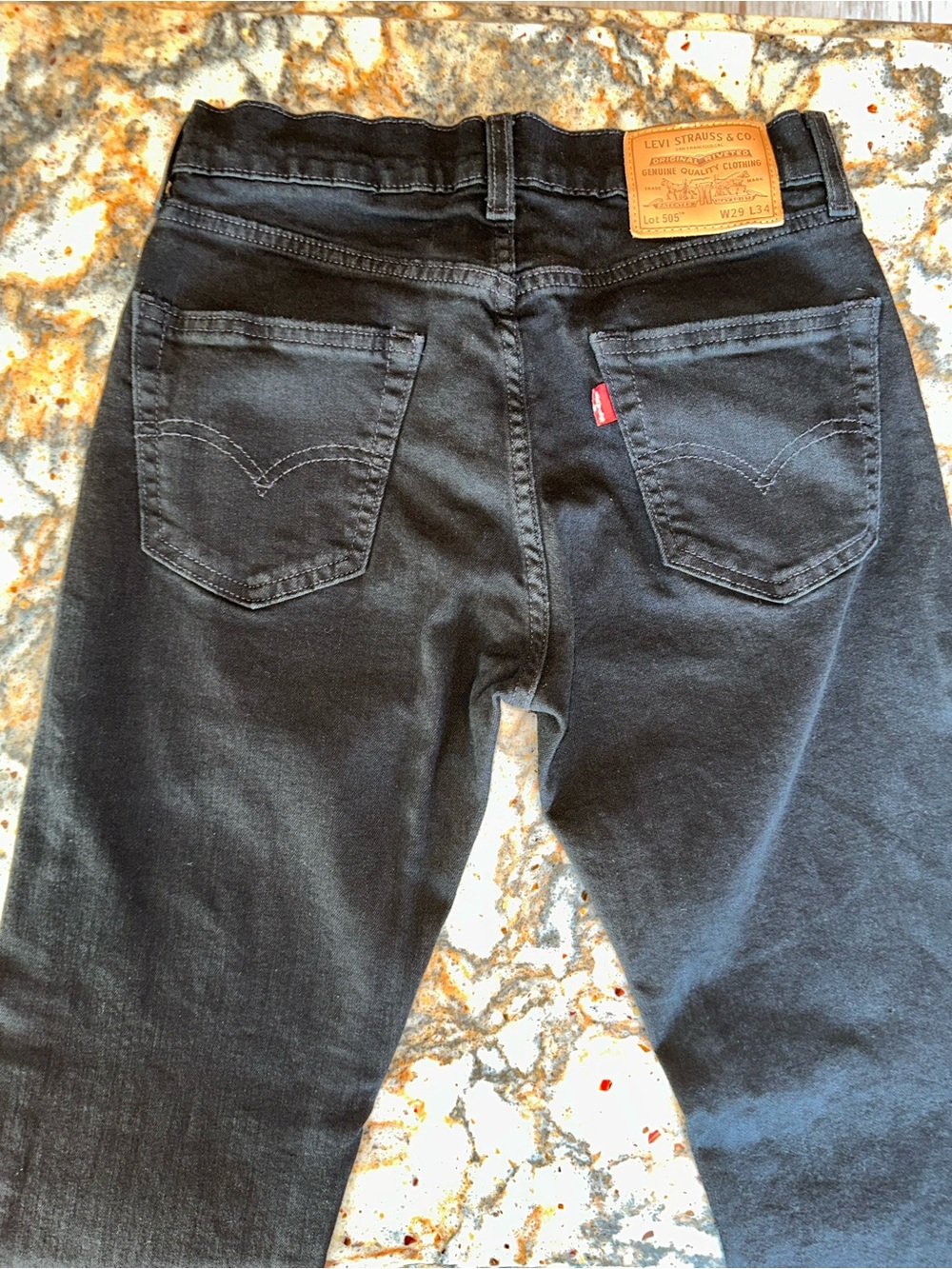Levi's Men's 505 Slim Straight Jeans W29 L34 - Picture 2 of 5